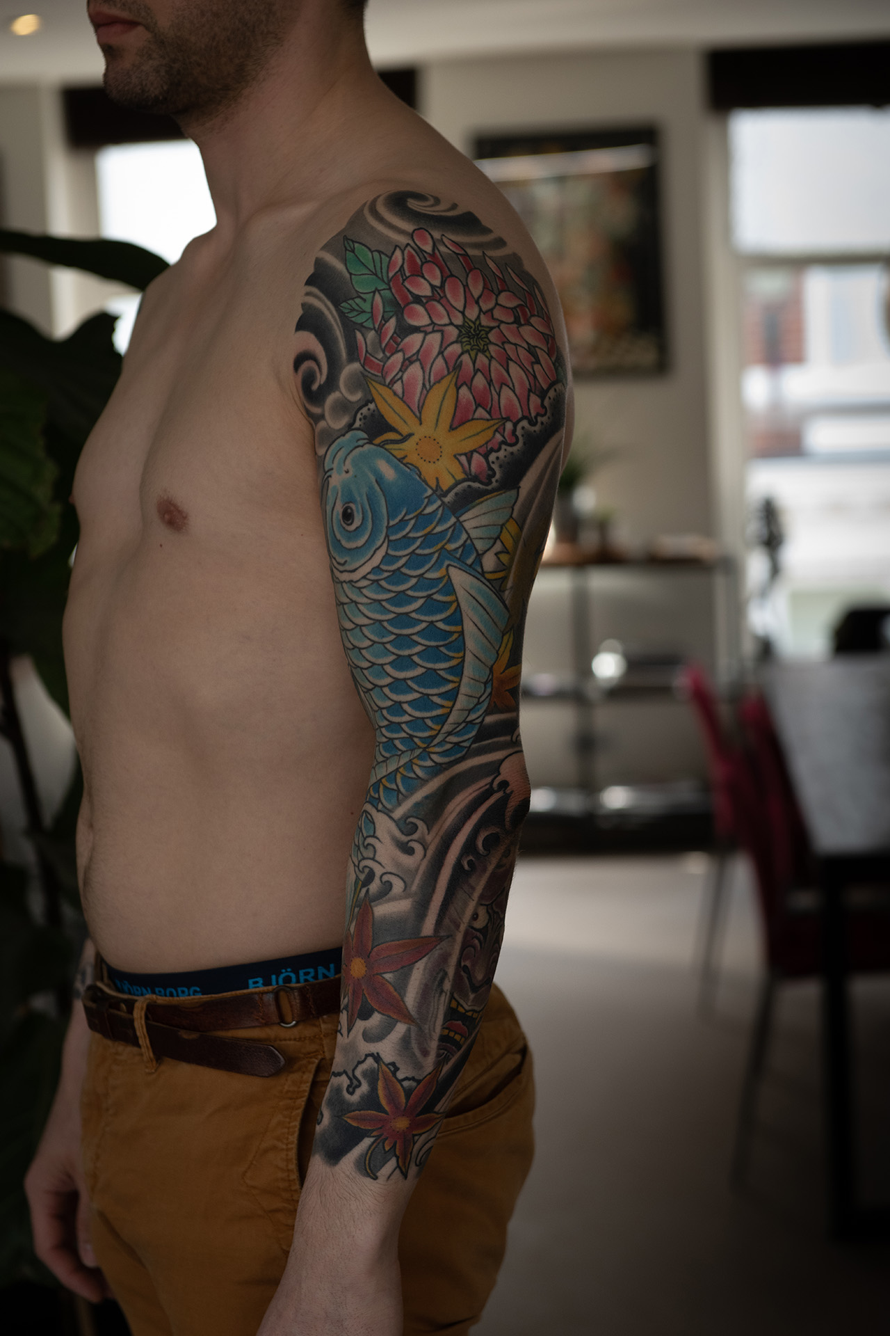 japanese koi sleeve