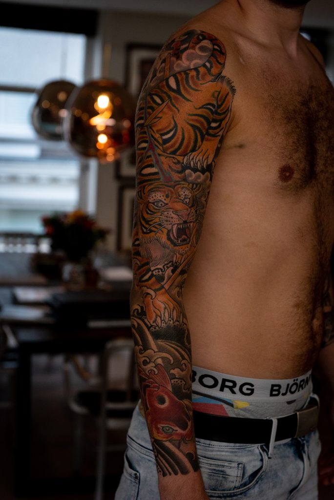 jappanese tiger sleeve